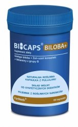 BICAPS BILOBA +, Гинкго Билоба, Формедс, 60 капсул