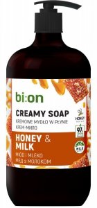 BIO NATURELL Kremowe mydło w płynie z pompką Miód i Mleko 946 ml 