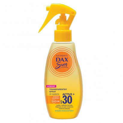 Dax Sun Transparentny spray do opalania SPF 30 ACTIVE 