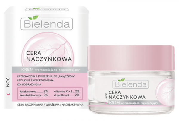 Bielenda Cera Naczynkowa Krem wzmacniająco-regenerujący na noc  50ml