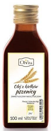 Wheat Germ Oil, Cold-Pressed, Unrefined, Olvita, 100ml