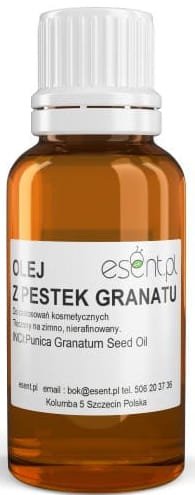 Olej z pestek Granatu, CP , nierafinowany, Esent, 20ml