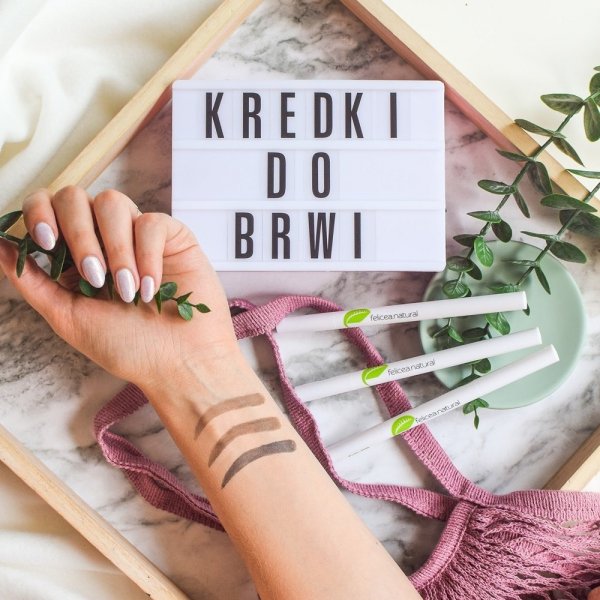 Naturalna Kredka do Brwi, Felicea - 85 ŚREDNI BRĄZ