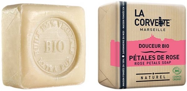 Rose petals Soap BIO Organic, La Corvette, 100g