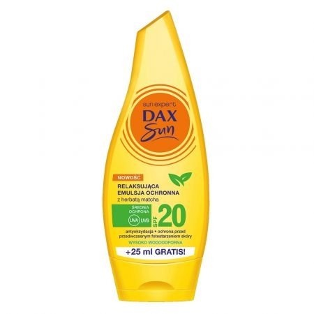 Dax Sun Relaksująca Emulsja ochronna z herbatą matcha SPF 20  175ml