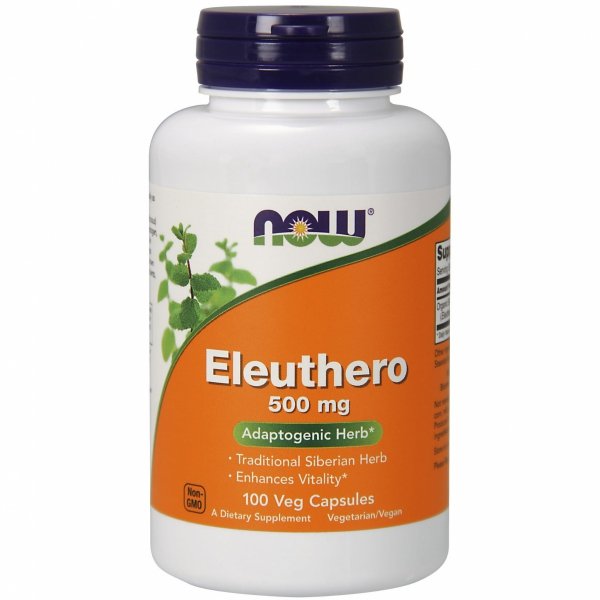 Eleuthero, 500mg, Żeń-szeń Syberyjski, NOW Foods, 100 kapsułek