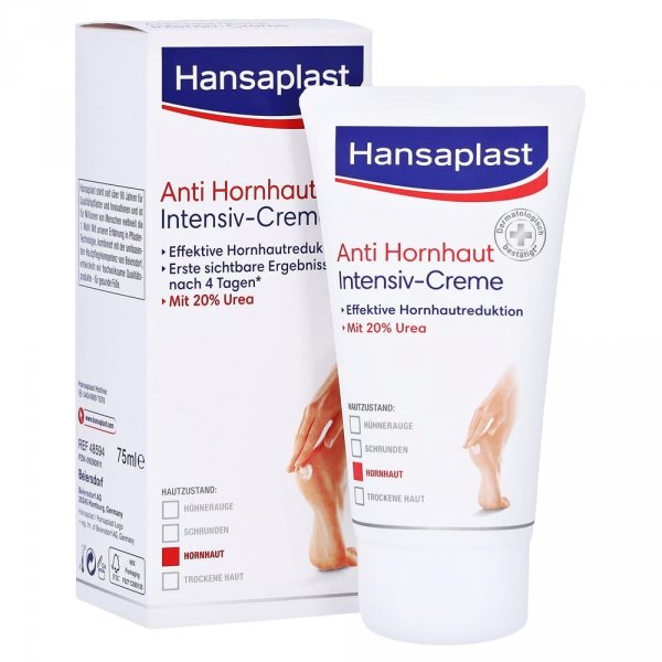 Hansaplast Intensywny Krem do stóp przeciw zrogowaceniom 20% mocznika, 75 ml