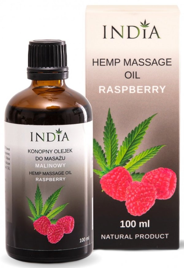 Raspberry Hemp Massage &amp; Body Oil, 100ml