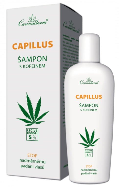 Szampon do włosów i skóry głowy z kofeiną Capillus, Cannaderm