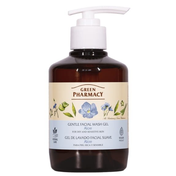 Delicate Facial Cleansing Gel for Dry and Sensitive Skin Aloe
