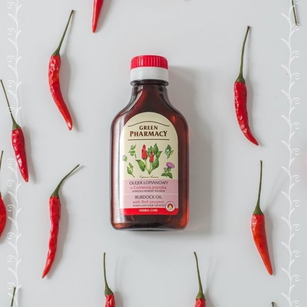 Natural Burdock Oil with Red Pepper, 100 ml