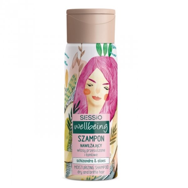 SESSIO Wellbeing Szampon nawilżający do włosów Schizandra & Aloes 300 ml