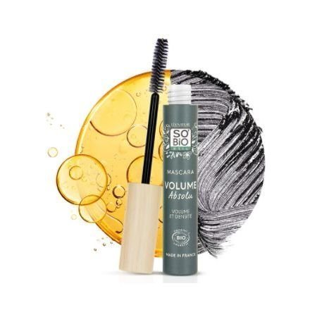 Tusz do Rzęs Zwiększająca Objętość, Mascara Absolute Volume Black, SO'BiO étic