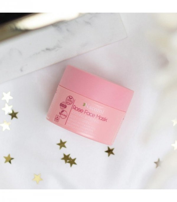 Rose Soothing and Calming Face Mask for Couperose Skin, Nacomi