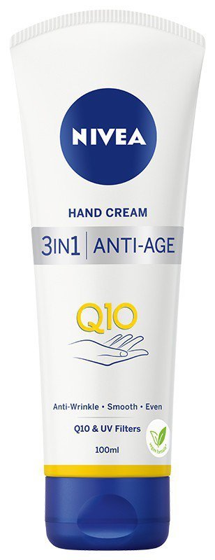NIVEA Hand Cream Przeciwzmarszczkowy krem do rąk 3in1 Anti-Age Q10 100 ml