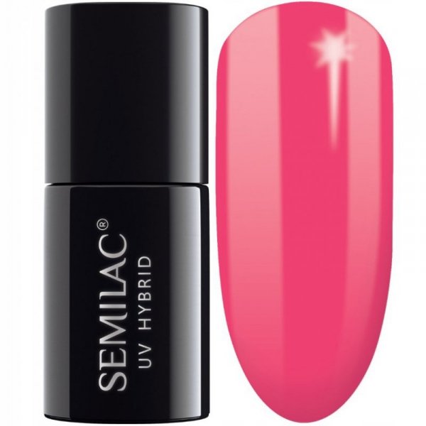 SEMILAC Lakier hybrydowy 042 Neon Raspberry 7 ml