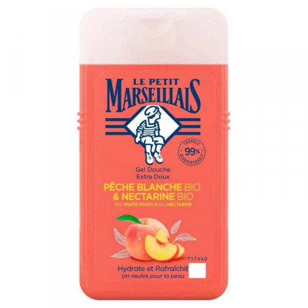 Le Petit Marseillais Żel pod prysznic Bio Biała Brzoskwinia i Bio Nektarynka 250ml