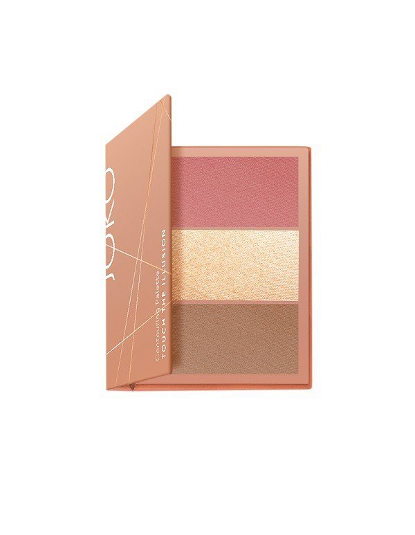 Joko Touch The Illusion Paletka do konturowania twarzy 3w1 nr 03 Peach  1szt
