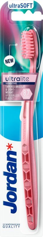 Jordan Ultralite Szczoteczka do zębów Sensitive - ultra soft 1szt - mix kolorów