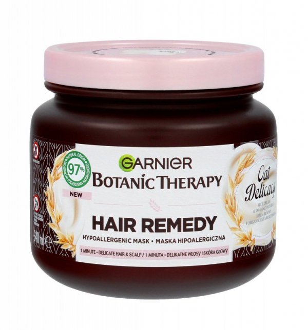 GARNIER Botanic Therapy Hypoalergiczna Maska do włosów delikatnych z mlekiem owsianym i kremem ryżowym 340 ml
