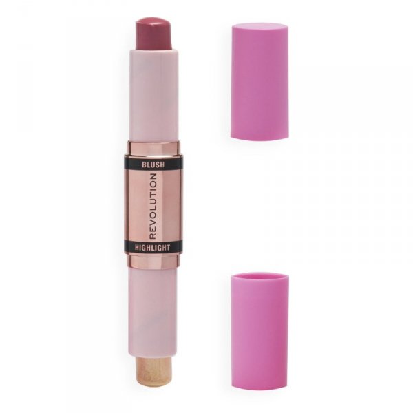 REVOLUTION Blush & Highlight Stick Róż i Rozświetlacz w sztyfcie Mauve Glow 4.3g
