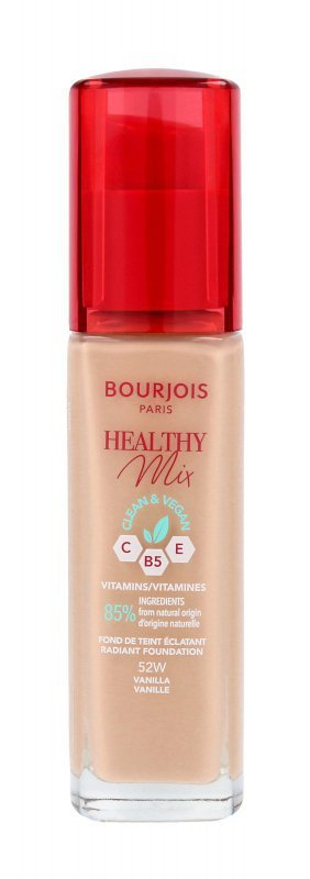 Bourjois Podkład do twarzy Healthy Mix Clean&Vegan - nr 52W Vanilla  30ml