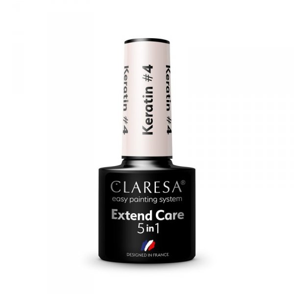 CLARESA Baza pod lakier hybrydowy Extend Care 5in1 Keratin - 4  5g