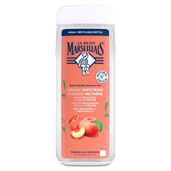 Le Petit Marseillais Żel pod prysznic Bio Biała Brzoskwinia & Bio Nektarynka 400ml