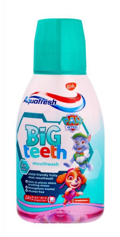 Aquafresh Big Teeth płyn do płukania jamy ustnej dla dzieci 6+ 300ml