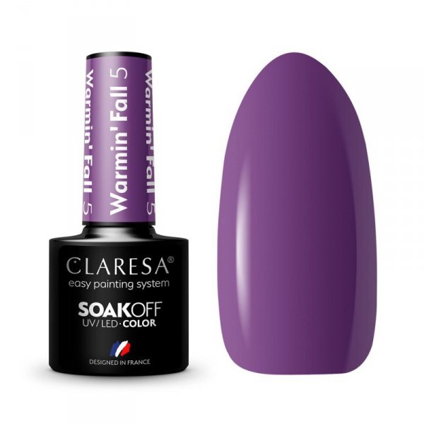 CLARESA Lakier hybrydowy Warmin`Fall nr 5  5g