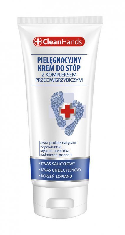 CLEAN HANDS Krem do stóp z kompleksem przeciwgrzybicznym 75 ml