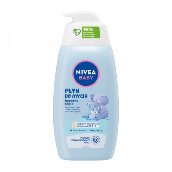NIVEA Baby Płyn do mycia łagodna kąpiel 450 ml