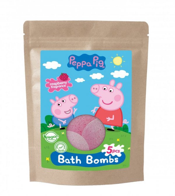 KIDS Świnka Peppa Kule koloryzujące do kąpieli 5 x 50g