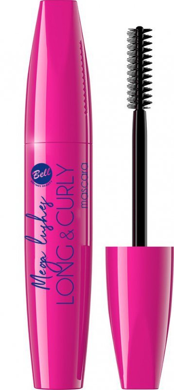 BELL Maskara do rzęs Mega Lashes Long & Curly - kolor czarny 10 g