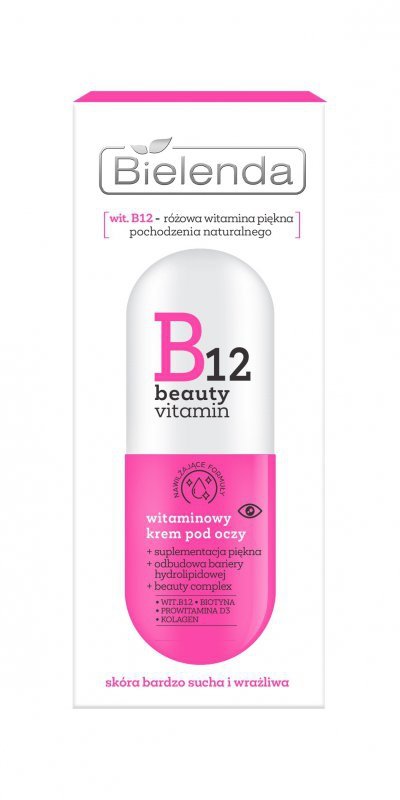 BIELENDA B12 Beauty Vitamin Witaminowy krem pod oczy 15 ml