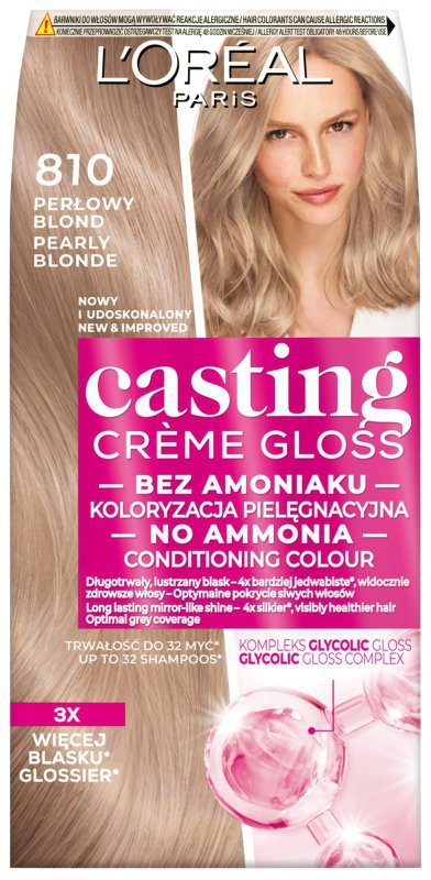 LOR CASTING nr 810  Perłowy Blond