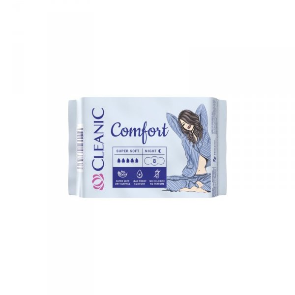 HARPER CLEANIC Podpaski Comfort Night 8szt.