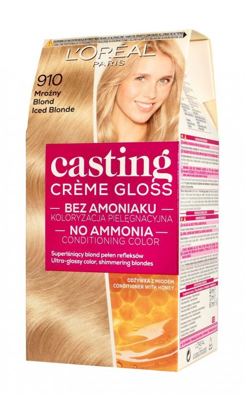 LOREAL Casting Creme Gloss Krem koloryzujący nr 910 Mroźny Blond  1op.