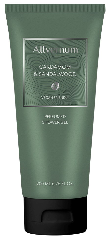 Cardamom &amp; Sandalwood Perfumed Shower Gel, Allvernum