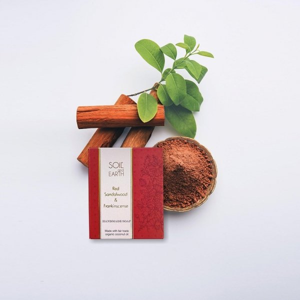 Red Sandalwood - Natural Soap, Soil &amp; Earth, 125g