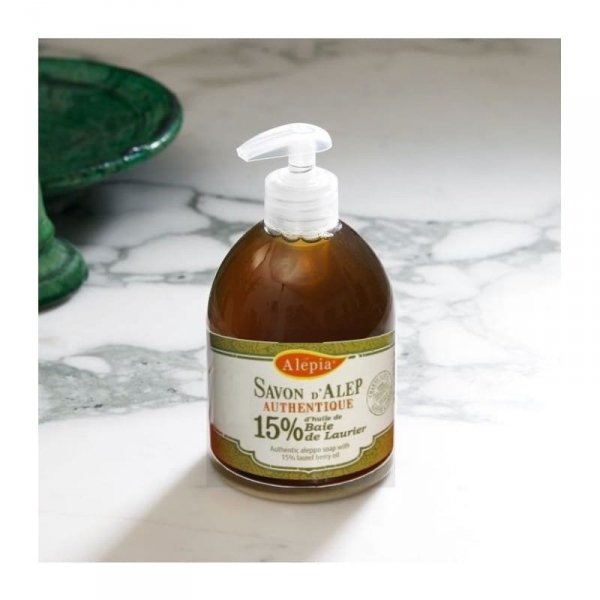 Liquid Soap 15% Laurel Oil, 100% Natural, Alepia, 500ml