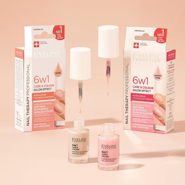 EVELINE Nail Therapy Professional Skoncentrowana odżywka do paznokci nadająca kolor - French 5 ml