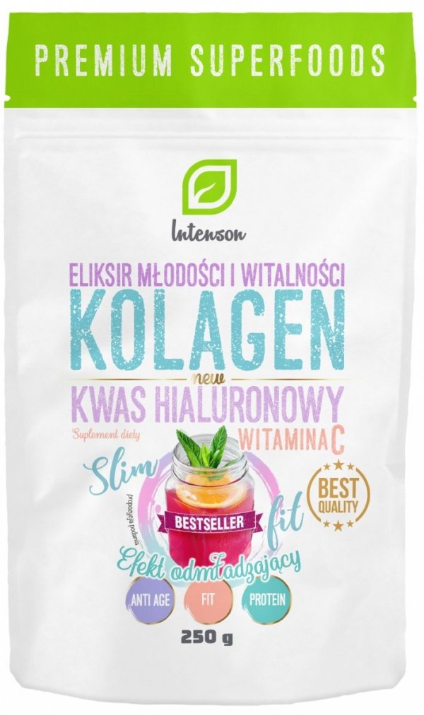 Collagen + Vitamin C + Hyaluronic Acid, Intenson, 250g