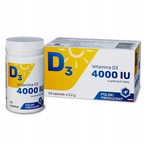 Witamina D3 4000 IU, Farmapol, 50 tabletek