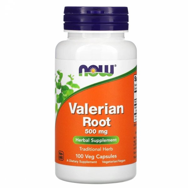 Korzeń waleriany 500mg - Valerian Root NOW Foods, 100 kapsułek