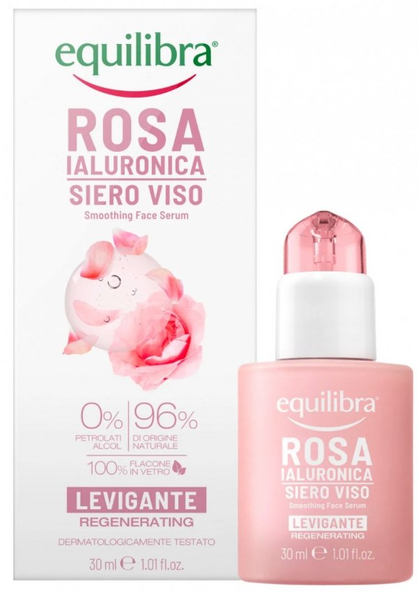 Różane Serum Wygładzające z Kwasem Hialuronowym, Equilibra