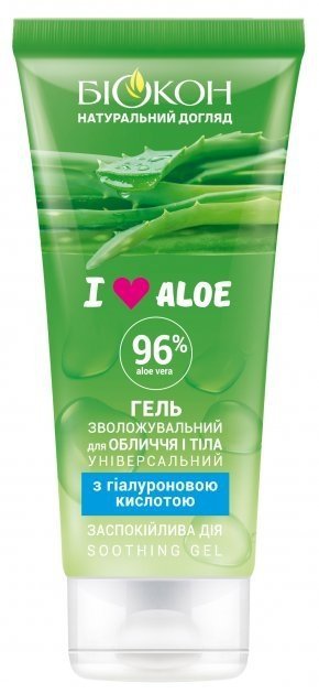 Nawilżający Żel do Twarzy i Ciała, Uniwersalny I LOVE ALOE, Biokon