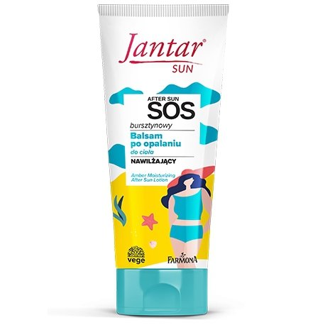 JANTAR Sun SOS Bursztynowy balsam nawilżający po opalaniu Family 200 ml
