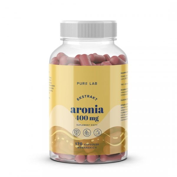 Ekstrakt z aronii 400 mg, Pure Lab, 170 kapsułek