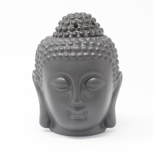 Buddha Head - Oil Burner, Black